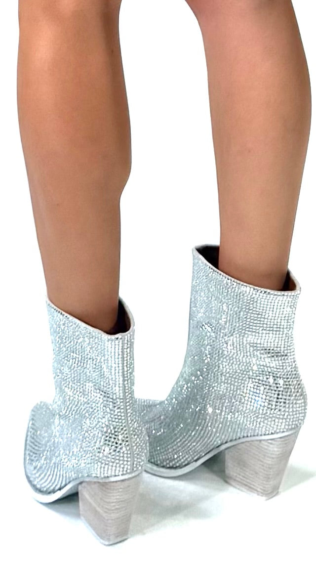 Disco Silver Boots