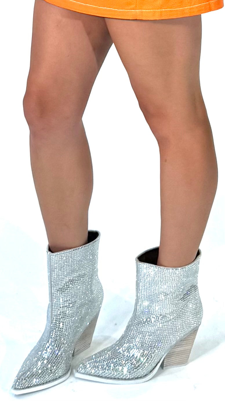 Disco Silver Boots