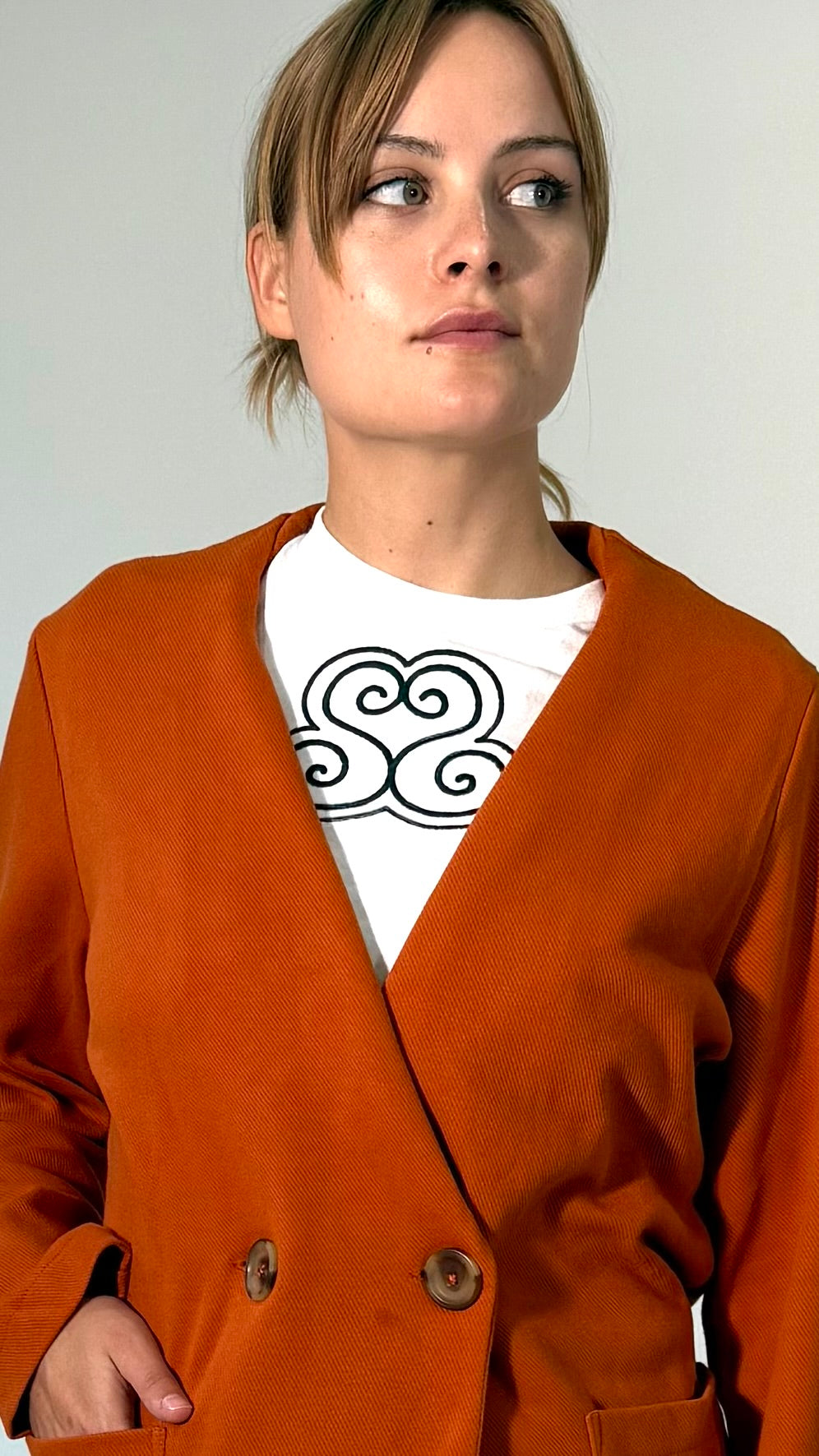 Spirana Heart Embroidered Tee