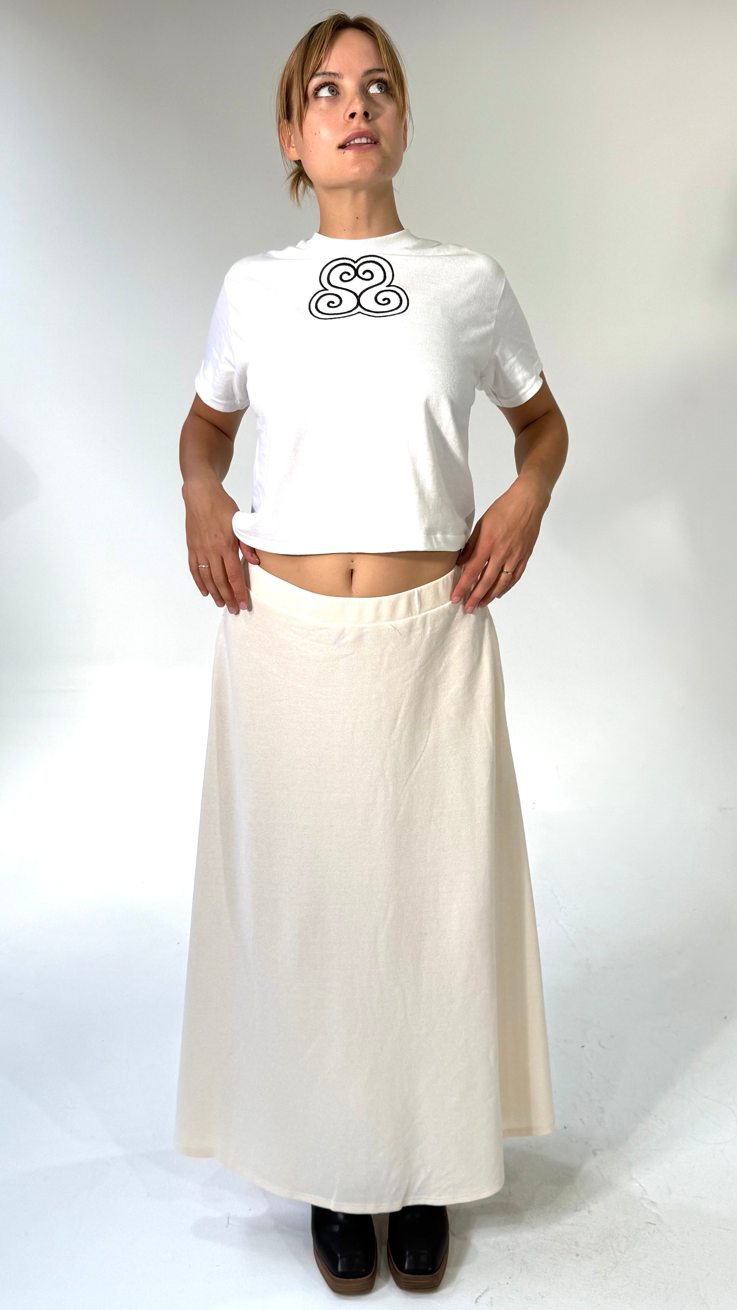 Spirana Heart Embroidered Tee