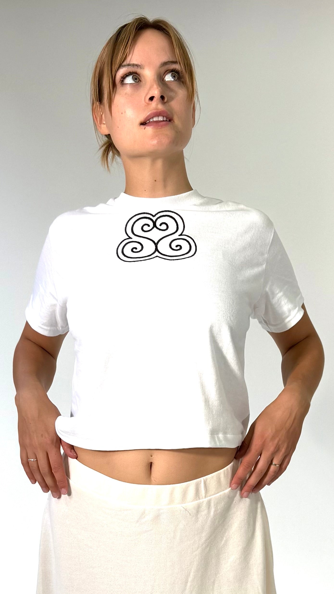 Spirana Heart Embroidered Tee