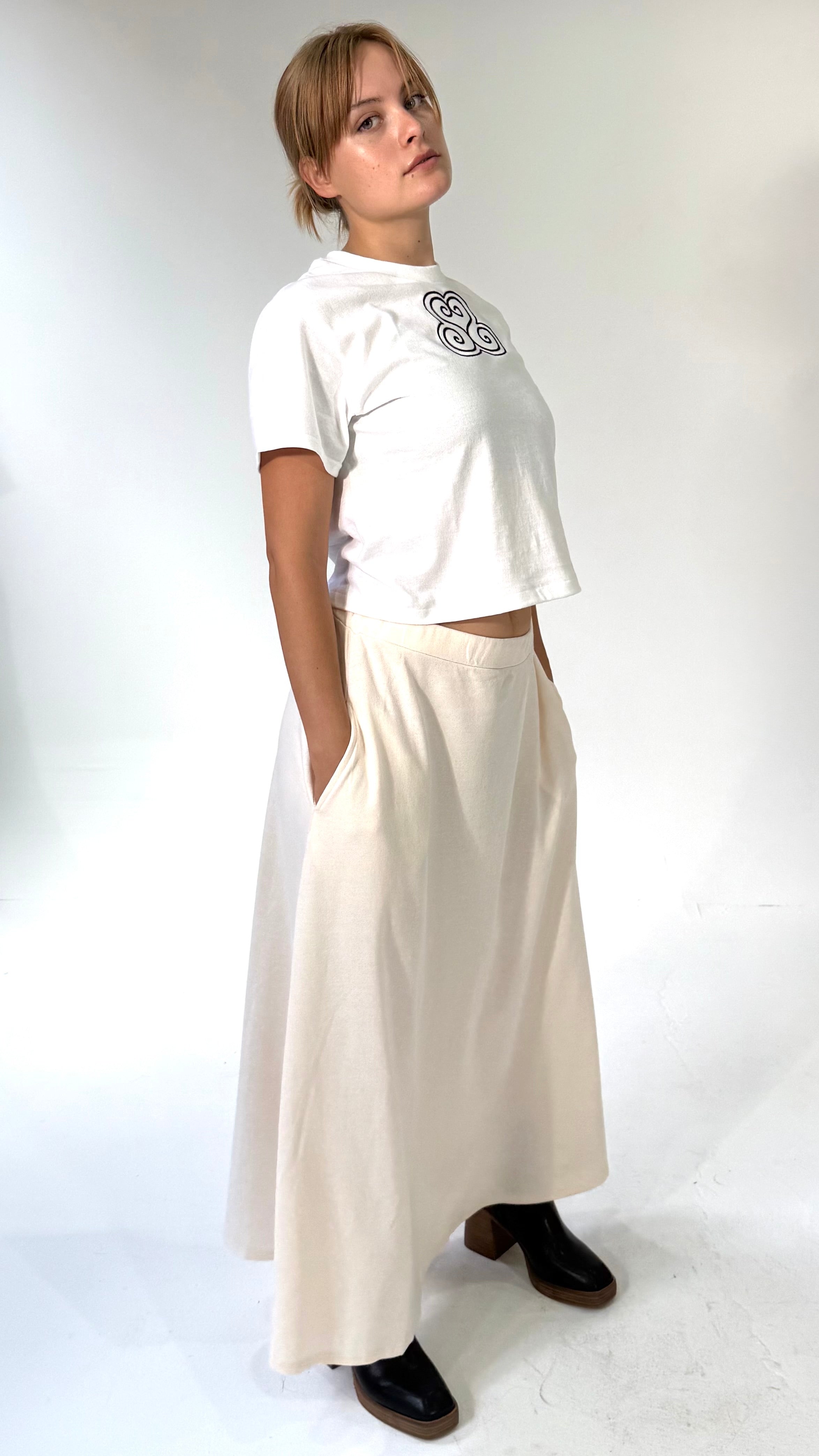 Maxi Skirt- Solid Color- 2 Color Options- Two Style Options