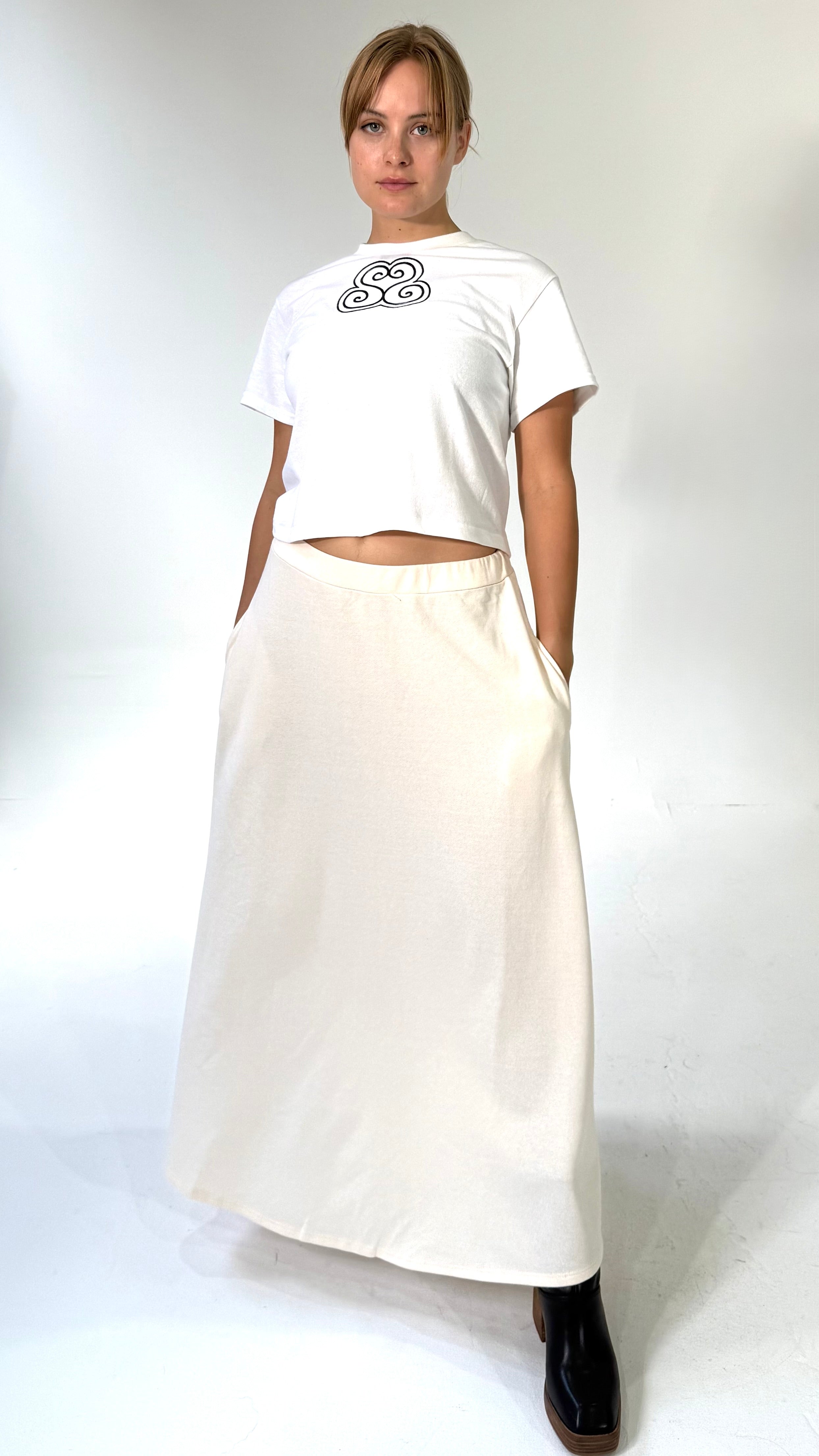 Maxi Skirt- Solid Color- 2 Color Options- Two Style Options