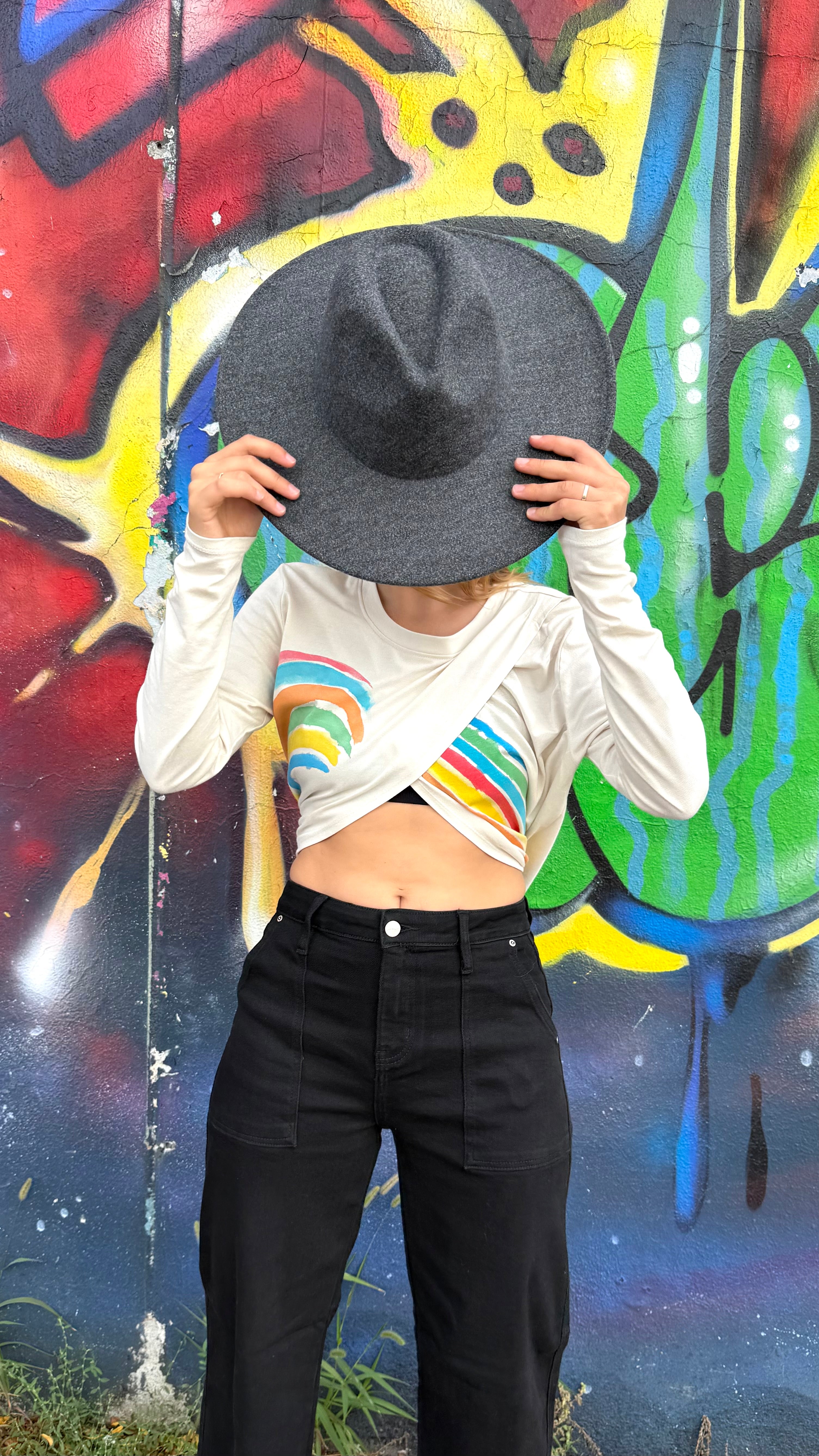 Vegan Felt Rancher Hat- Charcoal- Custom options soon.